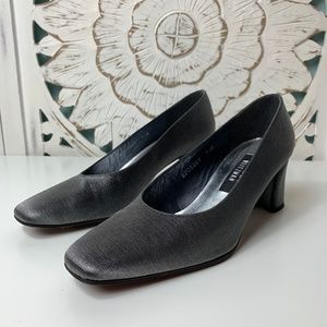 Stuart Weitzman Gray Satin Pumps, 7.5